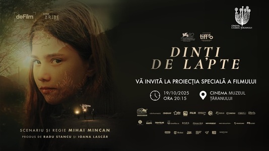 „Dinţi de lapte”, o poveste tulburătoare a unei dispariţii misterioase, proiectat în avanpremieră, în prezenţa echipei, în mai multe oraşe din România/ VIDEO