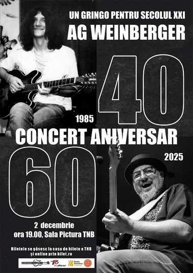 AG Weinberger marchează 40 de ani pe scenă printr-un concert la Teatrul Naţional Bucureşti