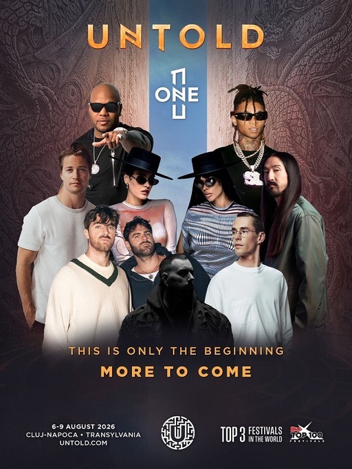 UNTOLD a anunţat primii artişti pentru 2026 - Flor Rida, Swae Lee, Kygo, THE Chainsmokers, Lost Frequencies