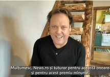 Charlie Ottley, premiat la Gala News.ro: Oamenii au păreri preconcepute despre România / Mi-aş dori ca acestea să fie spulberate astfel încât cei care vin aici să poată aprecia cu adevărat ce ţară minunată este România 