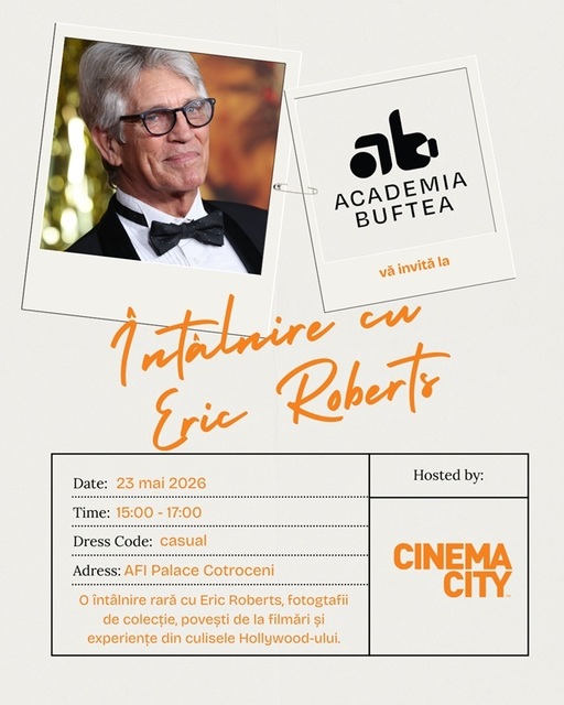 Celebrul actor american Eric Roberts, în România pentru un film dedicat adolescenţilor