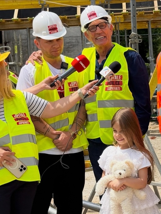 După Cuba Gooding Jr., Eric Roberts a vizitat şantierul noii Clinici de Psihiatrie Pediatrică de la Obregia
