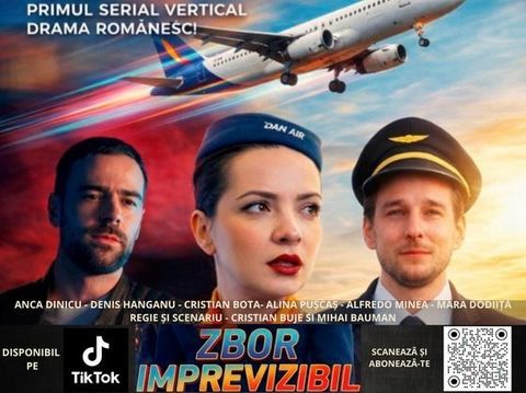„Zbor imprevizibil”, primul serial românesc filmat integral în format vertical, disponibil online