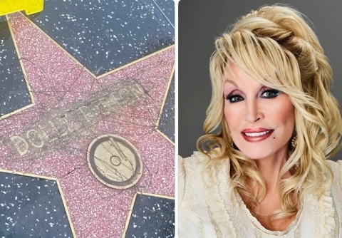 Steaua lui Dolly Parton de pe Walk of Fame a fost vandalizată, la o săptămână după moartea sa/ FOTO