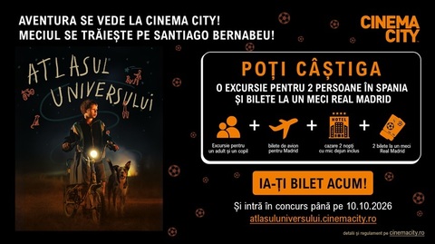Premiera de gală „Atlasul Universului”, în 19 septembrie la Cinema City Mega Mall/ Spectatorii, premiaţi cu o excursie în Spania