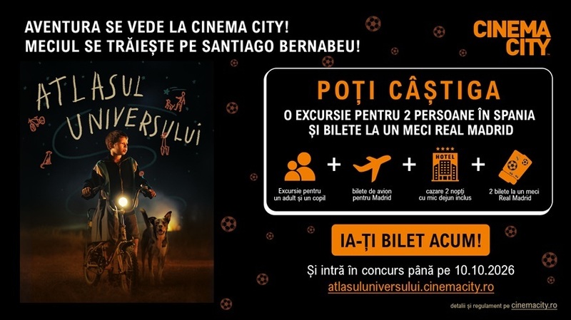 Premiera de gală „Atlasul Universului”, în 19 septembrie la Cinema City Mega Mall/ Spectatorii, premiaţi cu o excursie în Spania