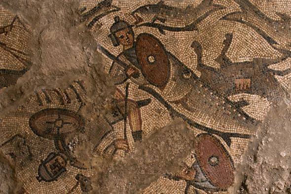 Reprezentări în mozaic cu Arca lui Noe şi Moise traversând Marea Roşie au fost descoperite în nordul Israelului