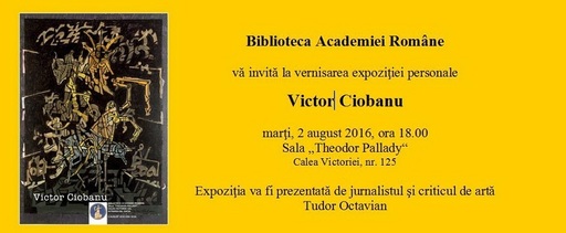 Pictorul şi graficianul Victor Ciobanu va dona lucrări Cabinetului de Stampe de la Academia Română