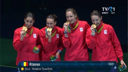 Finala turneului de spadă, câştigată de echipa feminină a României, urmărită de 325.000 de telespectatori, la TVR 1