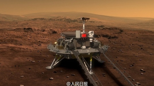 China a publicat primele imagini cu roverul ei marţian, care va decola spre planeta roşie în jurul anului 2020
