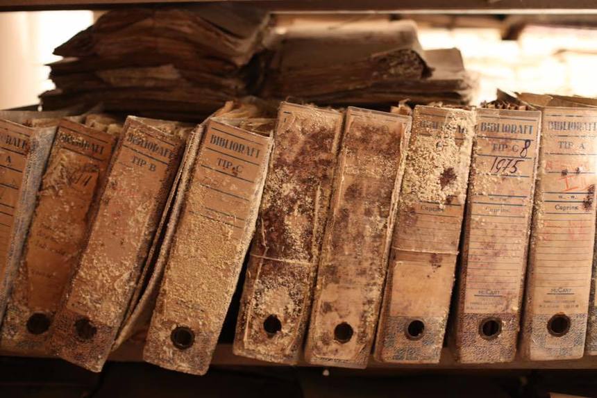 O parte din arhiva de documente a Studioului Sahia, decontaminată la Centrul de Iradieri Tehnologice de la Măgurele