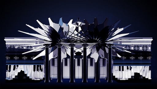 Visurile artiştilor şi ale publicului transformă faţada Ateneului, pentru prima oară în istoria clădirii-simbol, printr-un video-mapping inspirat de Enescu