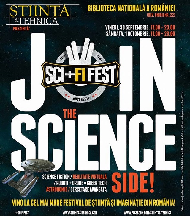 Sci+Fi FEST, primul festival de ştiinţă şi science fiction, va avea loc la Biblioteca Naţională a României