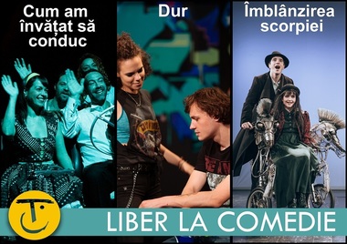 Teatrul de Comedie oferă spectatorilor acces gratuit la patru spectacole, în luna octombrie