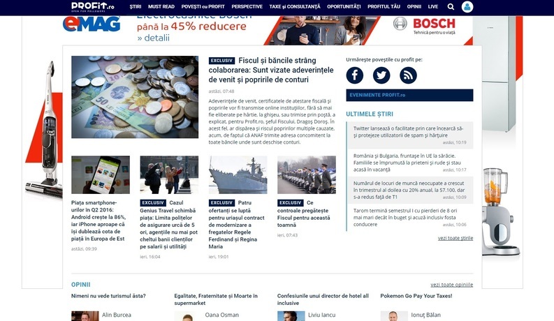 Profit.ro a lansat un instrument de business cu informaţii exclusive - Profit Insider