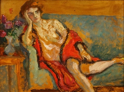 Tabloul ”Nud pe canapea” de Theodor Pallady, estimat la 26.000 de euro, scos la licitaţie de Casa Alis