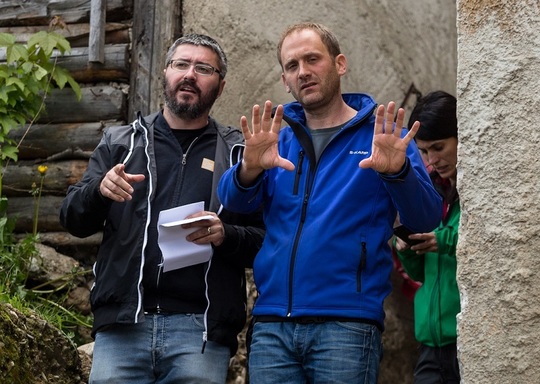 Regizorul Marian Crişan şi directorul de imagine Tudor Mircea (Foto: HBO România)