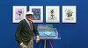 Artistul britanic David Hockney a prezentat un volum uriaş care este dedicat artei sale, la cel mai mare târg de carte din lume
