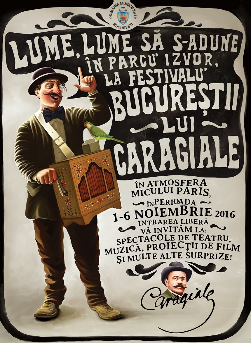 Spectacole de teatru şi proiecţii de film, în festivalul ”Bucureştii lui Caragiale”, între 1 şi 6 noiembrie