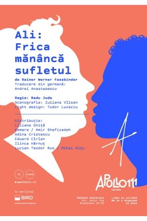 Teatrul Apollo 111 se deschide cu spectacolul "Ali: Frica mănâncă sufletul" de Radu Jude. Biletele costă 65 de lei