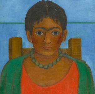 Tabloul ”Niña con collar” al Fridei Kahlo, dispărut 60 de ani, a fost adjudecat contra sumei de 1,81 milioane de dolari