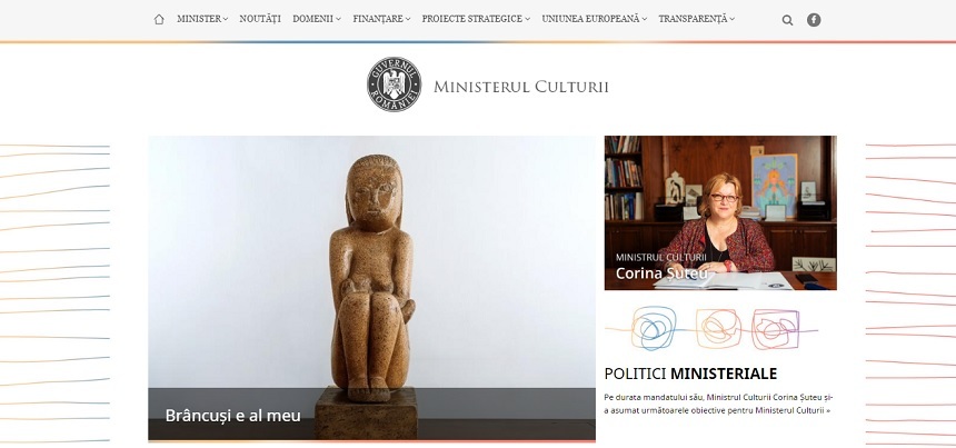 Site-ul Ministerului Culturii are o nouă interfaţă. Platforma www.cultura.ro include infografii şi va putea fi consultată în viitor în mai multe limbi