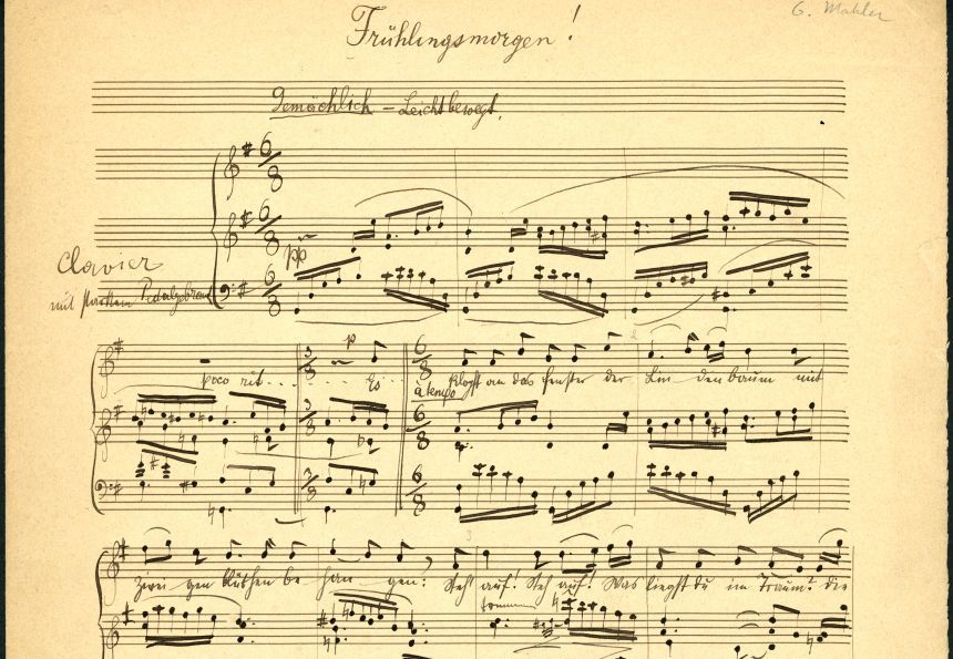 Manuscrisul unei lucrări de Gustav Mahler a fost vândut la licitaţie cu preţul record de 5,3 milioane de euro