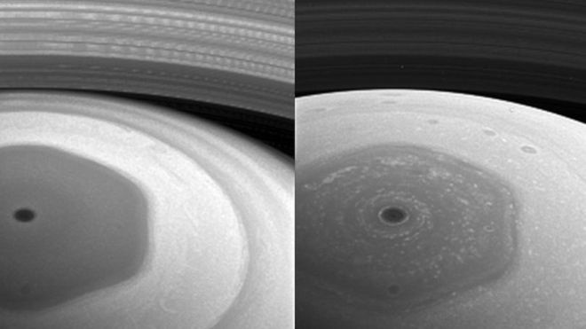 Primele fotografii realizate de sonda Cassini de pe noua sa orbită din jurul planetei Saturn, publicate de NASA