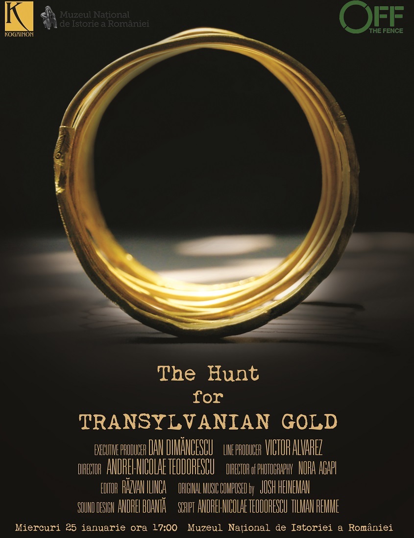 Documentarul ”The Hunt for Transylvanian Gold” va avea premiera la Muzeul Naţional de Istorie al României. VIDEO
