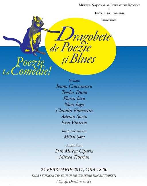 Mihai Şora va prezenta un text inedit despre iubire, la evenimentul ”Dragobete de poezie şi blues” de la Teatrul de Comedie 
