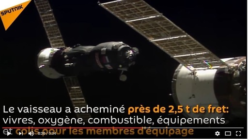 Un vehicul rusesc din gama Progress s-a conectat cu succes la Staţia Spaţială Internaţională. VIDEO