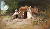 Tabloul ”Ţărăncuţă cu fuior”, de Nicolae Grigorescu, adjudecat la Artmark pentru suma de 45.000 de euro