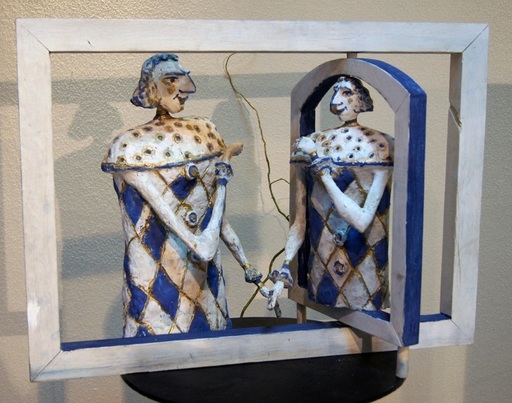 Sculpturi şi desene, inspirate de Toma Caragiu şi realizate de sora actorului, expuse la TNB
