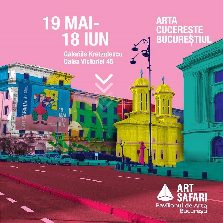 Pavilionul de Artă Bucureşti - Art Safari are loc între 19 mai şi 18 iunie, la Galeriile Kretzulescu. Biletele la preţ promoţional costă 25 şi 45 de lei