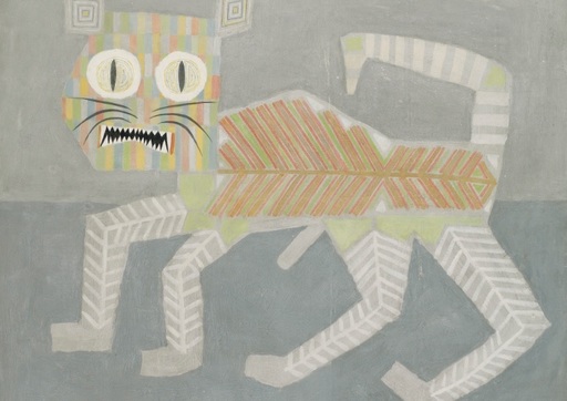 Lucrarea ”L'arriere Chat - Grand Chat”, a pictorului evreu de origine română Victor Brauner, s-a vândut la Sotheby's Paris cu 62.500 de euro