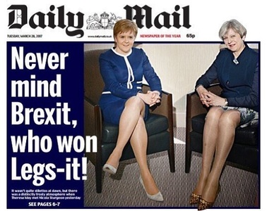 Sexist şi ofensator - Daily Mail, criticat pentru imaginea folosită pe prima pagină a ediţiei de marţi