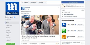 Daily Mail, despre vizita moştenitorului tronului britanic în România: Prinţul Charles a încalcat protocolul regal îmbrăţişând un băiat în Budapesta