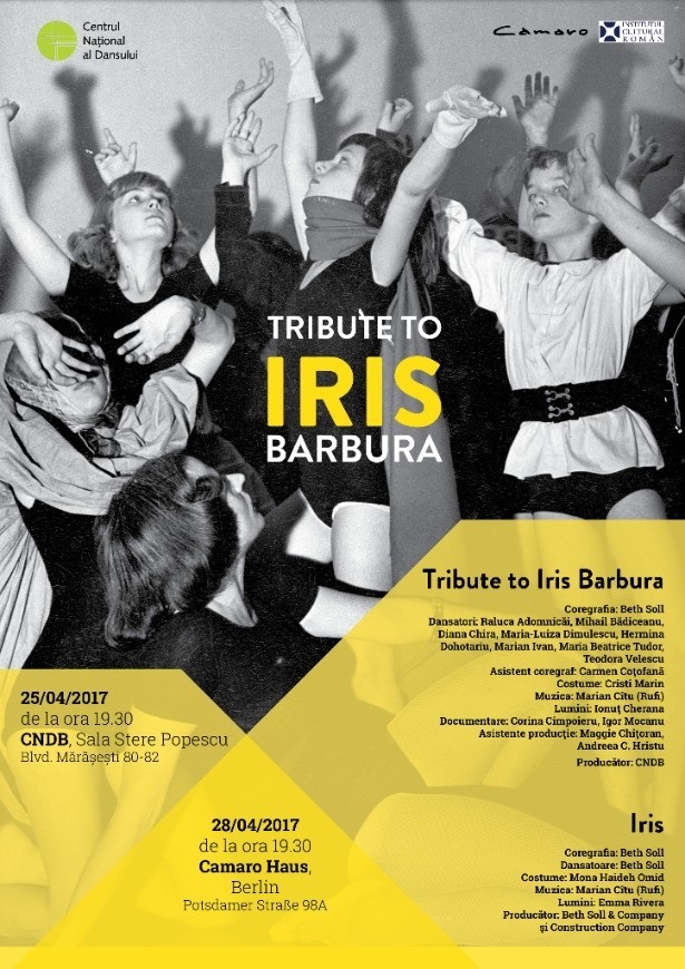 CNDB dedică coregrafei avangardiste de origine română Iris Barbura o serie de evenimente la Bucureşti şi Berlin
