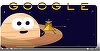 Google şi-a modificat logoul pentru a marca misiunea sondei spaţiale Cassini