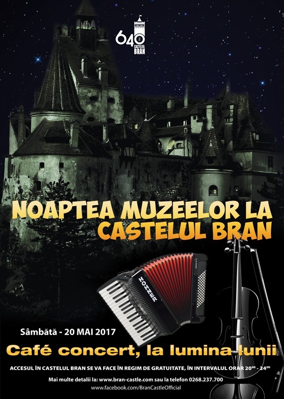 Castelul Bran se deschide de Noaptea Muzeelor 2017