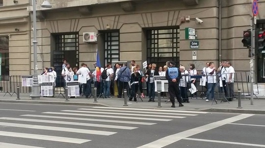 Protest la MNIR (Foto: Ana Anitoiu - News.ro)