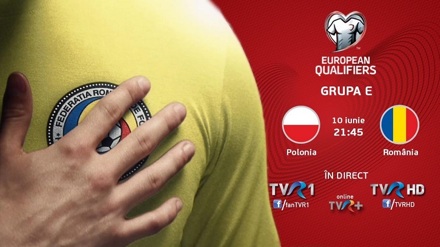 Meciul Polonia-România, ultima şansă de calificare a naţionalei la Cupa Mondială 2018, va fi transmis în direct de TVR