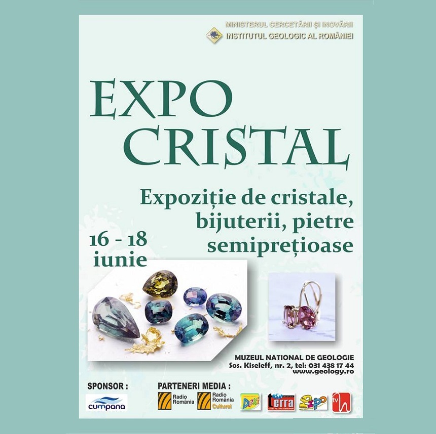 Bijuterii şi eşantioane de alexandrit – mineral ”cameleon”, vedetele ediţiei Expo Cristal în luna iunie la Muzeul Naţional de Geologie