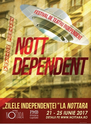 Zece producţii de la Godot Cafe-Teatru, unteatru, Teatrul Act, Frilensăr & Teatrul Luni vor fi jucate pe scena Teatrului ”Nottara” în ”NottDependent”