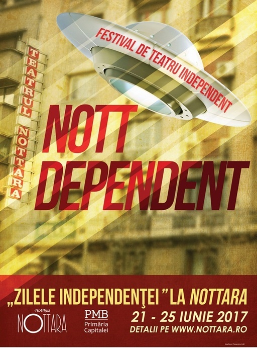 Zece producţii de la Godot Cafe-Teatru, unteatru, Teatrul Act, Frilensăr & Teatrul Luni vor fi jucate pe scena Teatrului ”Nottara” în ”NottDependent”