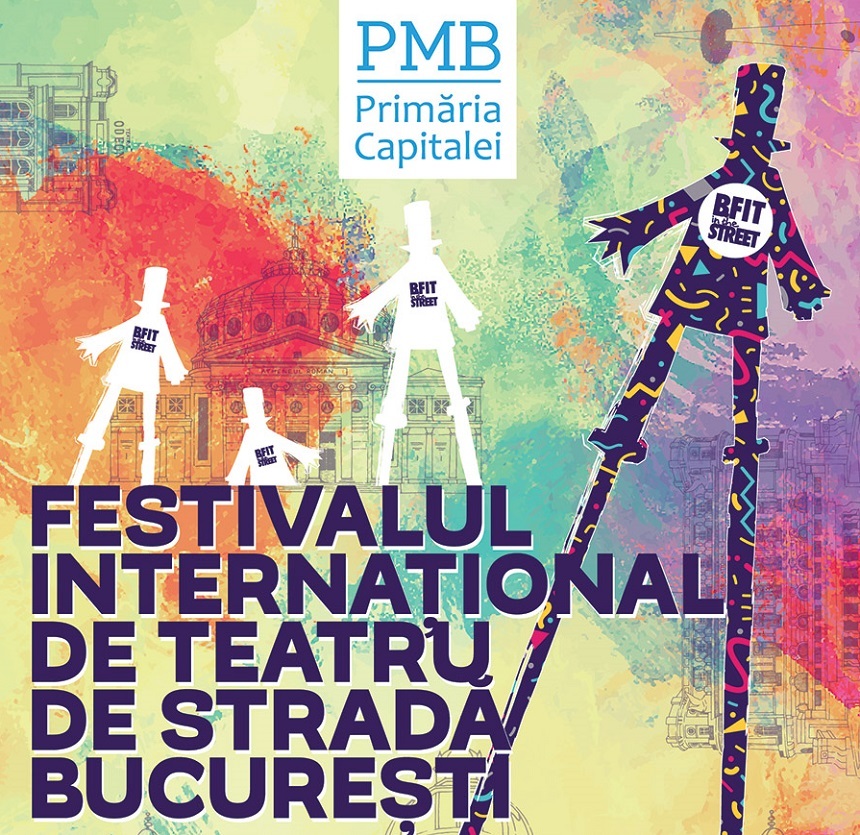 Statui vivante, circari şi oameni-oglindă, în al doilea weekend al festivalului B-FIT in the Street