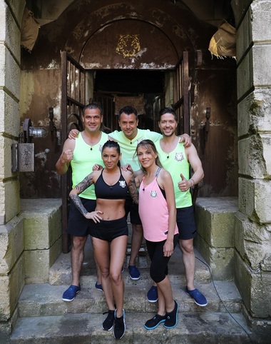Deea Ibacka, Roxana Vancea, Răzvan Fodor, Ionuţ Iftimoaie şi Jorge, în primul sezon al emisiunii ”Fort Boyard” de la Pro TV