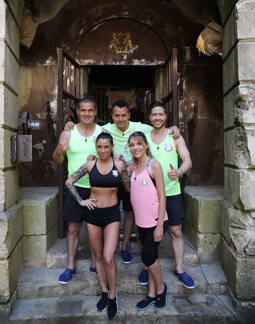 Deea Ibacka, Roxana Vancea, Răzvan Fodor, Ionuţ Iftimoaie şi Jorge, în primul sezon al emisiunii ”Fort Boyard” de la Pro TV