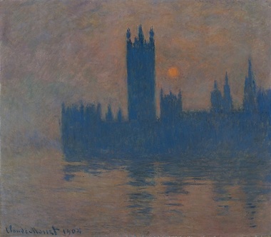 Şase tablouri ale lui Claude Monet cu Palatul Westminster vor fi văzute la Londra în prima mare retrospectivă dedicată artistului francez