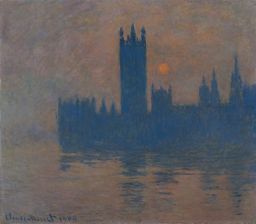 Şase tablouri ale lui Claude Monet cu Palatul Westminster vor fi văzute la Londra în prima mare retrospectivă dedicată artistului francez